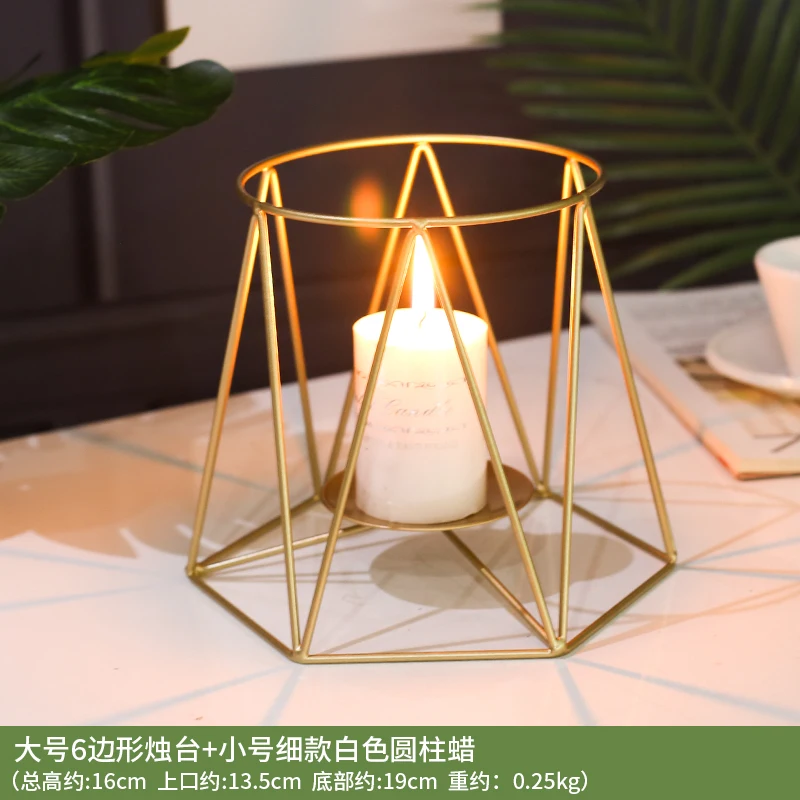 Золотой свадебный подсвечник форма роскошный Европейский современный домашний