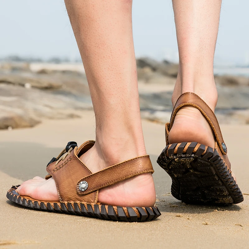 

New summer sandals men tide beach shoes lightweight men's Lightweight and comfortable Breathable men's shoes Large size38-48