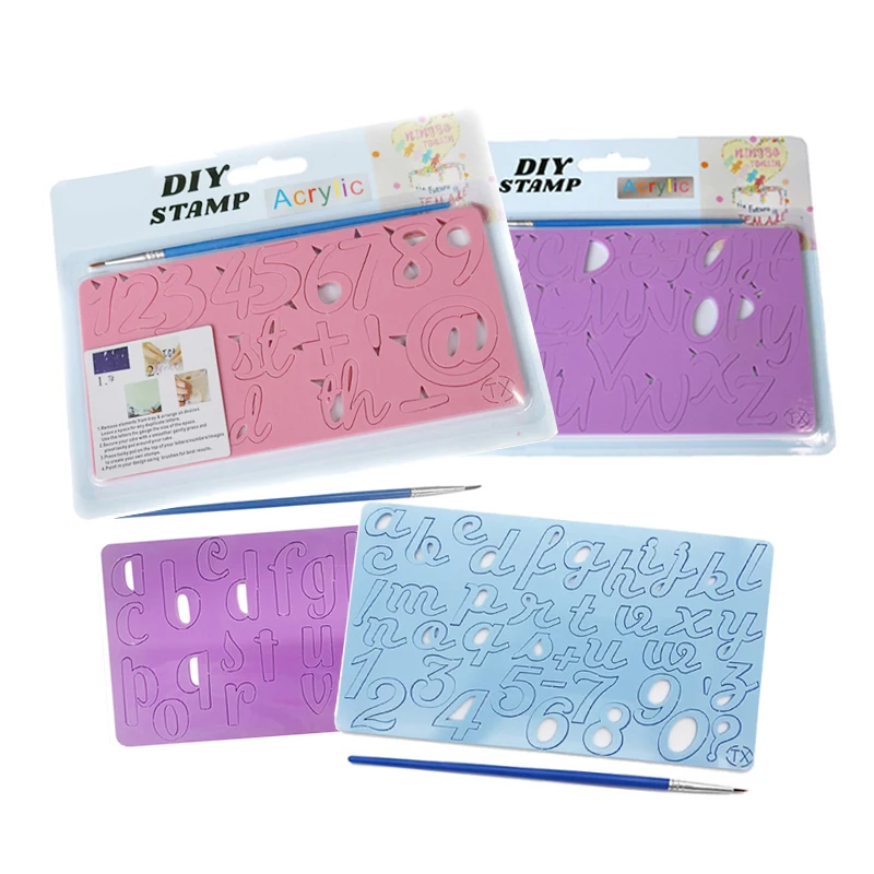 

Acrylic Letter Alphabet Mold Press Cookie Cutter DIY Cake Stamp Fondant Mold Cake Embossed Decorating Tools