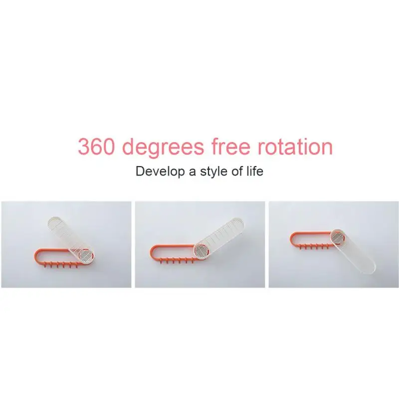 

Punch-free Double Layer Rotating Rack Towel Rack Bathroom Toiletries Rack With Hook Wall Hanging Storage Rack