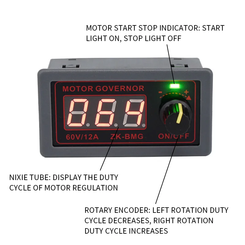 Motor Speed Regulator PWM Driver Module Controller DC Digital Display Governor 150W/500W | Инструменты