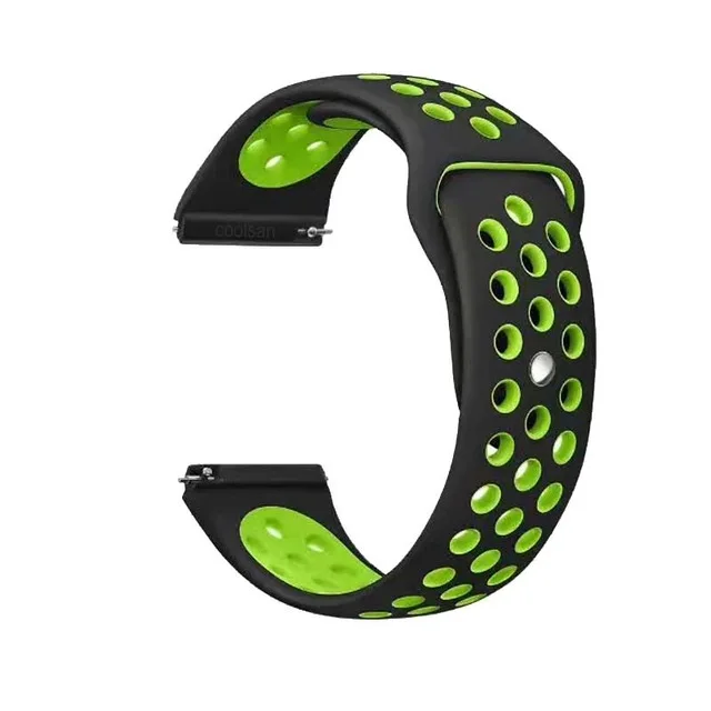 black-green 22 мм ремешок для samsung Galaxy Watch 46 мм gear S3 Frontier Ремешок Браслет Силиконовый ремешок для часов huawei GT ремешок gear S 3 46 мм - Цвет: black-green
