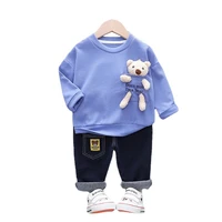 new spring autumn baby boys girls fashion clothes children cotton t shirt pants 2pcssets toddler casual costume kids sportswear