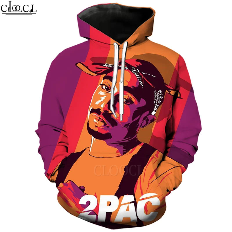 

CLOOCL Rapper Tupac Amaru Shakur 2pac Fashion Men Women 3D Print Harajuku Hoodies Hip Hop Casual Autumn Tracksuit Drop Shipping