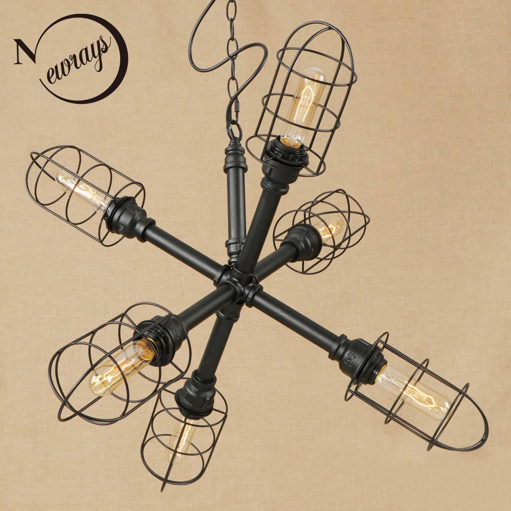 Винтажная железная окрашенная Минималистичная креативная Подвесная лампа