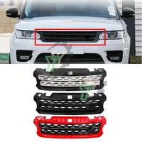 car front grille upper radiator grill exterior grills mesh grid front bumper for land rover range rover sport l494 2014 2017 abs