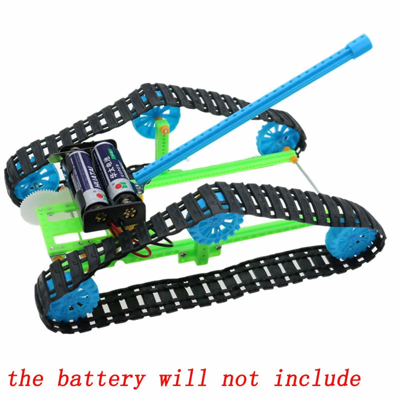 1 Набор модельный вездеходный гусеничный танк сборка сделай сам электрическая