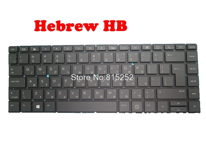 Клавиатура для ноутбука HP EliteBook 1040 G6 черная без рамки с подсветкой Болгария