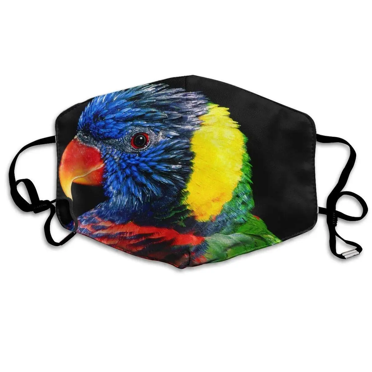 

Unisex Print Mouth Mask - Cute Colorful Bird Graphic Polyester Anti-dust Mouth-Muffle - Fashion Washed Reusable Face Masks for