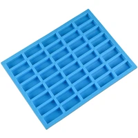 40 holes rectangle silicone ice cube mold chocolate cookies fondant candy mould cake decoration bakeware baking tool random