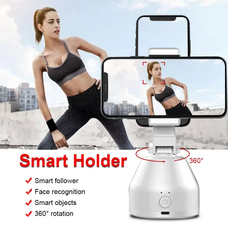 

Selfie Stick 360 Rotation Auto Face Object Tracking Phone Camera Holder Smart Following Photo Shooting Simple Operation