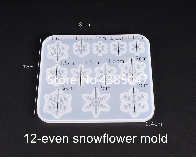 1 шт. в форме снежинки Силиконовые УФ полимерные формы для ювелирных изделий