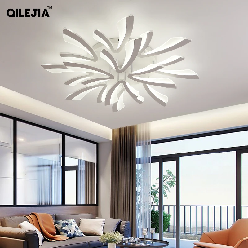 $49.68 Led ceiling light for living room bedroom White/Black Simple Plafond led ceiling lamp home lighting fixtures AC90-260V