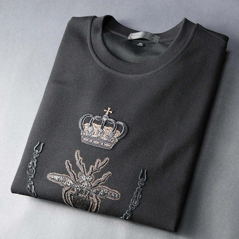 JSBD брендовые Длинные рукава худи с круглым вырезом для мужчин Корона