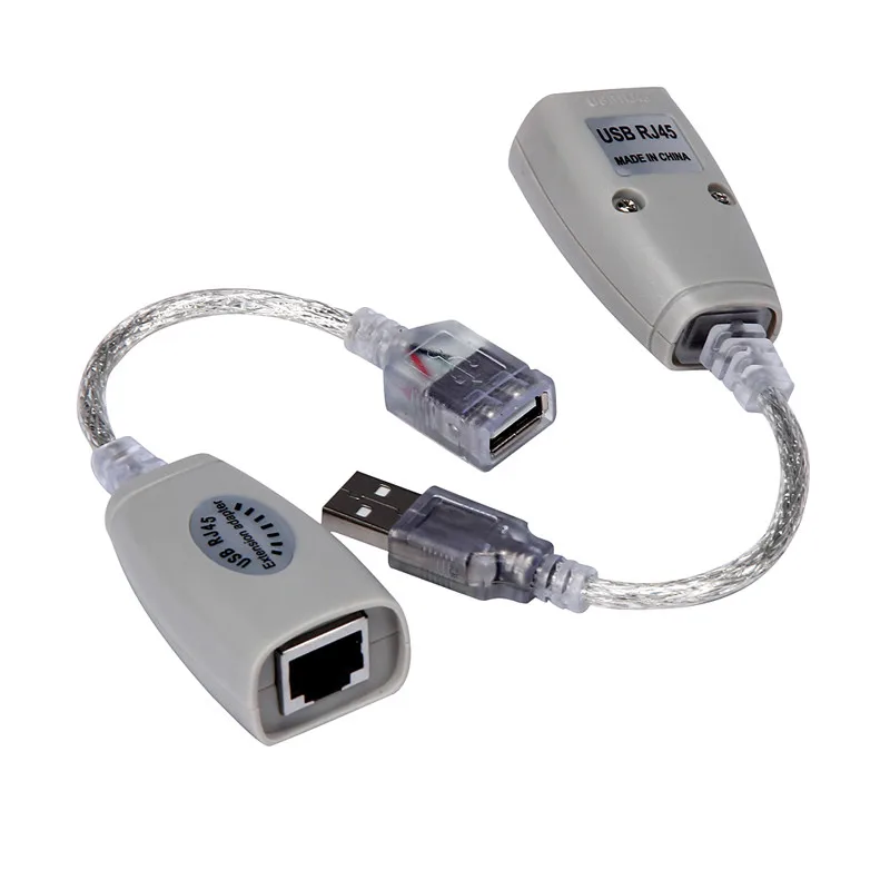 Удлинительный USB адаптер до 150 футов с использованием кабеля CAT5 RJ45 LAN совместимого