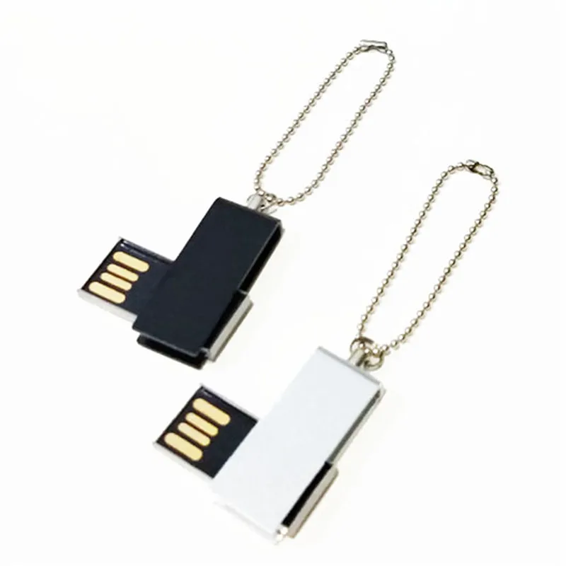 Металлический флеш накопитель USB 2 0 4 ГБ 8 16 32 64 вращающийся usb цветная ручка карта