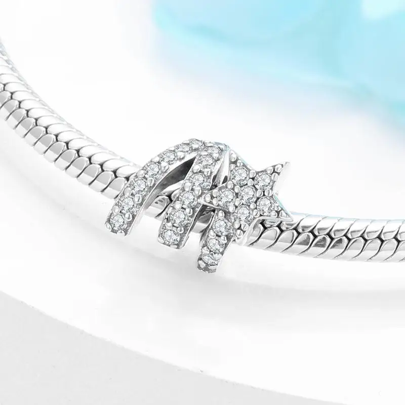 Hot 925 Sterling Silver Cupid's arrow Pink heart CZ Bead fit Original European Charms Bracelet Jewelry making | Украшения и