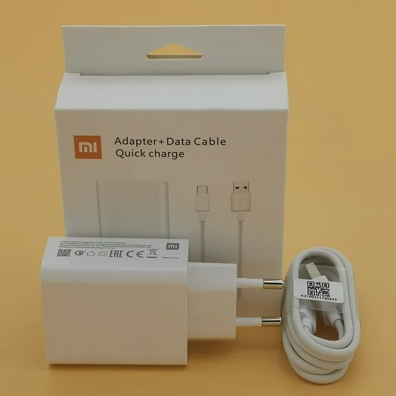 

XIAOMI 27w Fast Charger QC4.0 Quick Turbo Charge Adapter USB Type C Cable for Mi 9 9se 8 9T Pro Redmi K20 Note 9S 8T 7 8 Pro