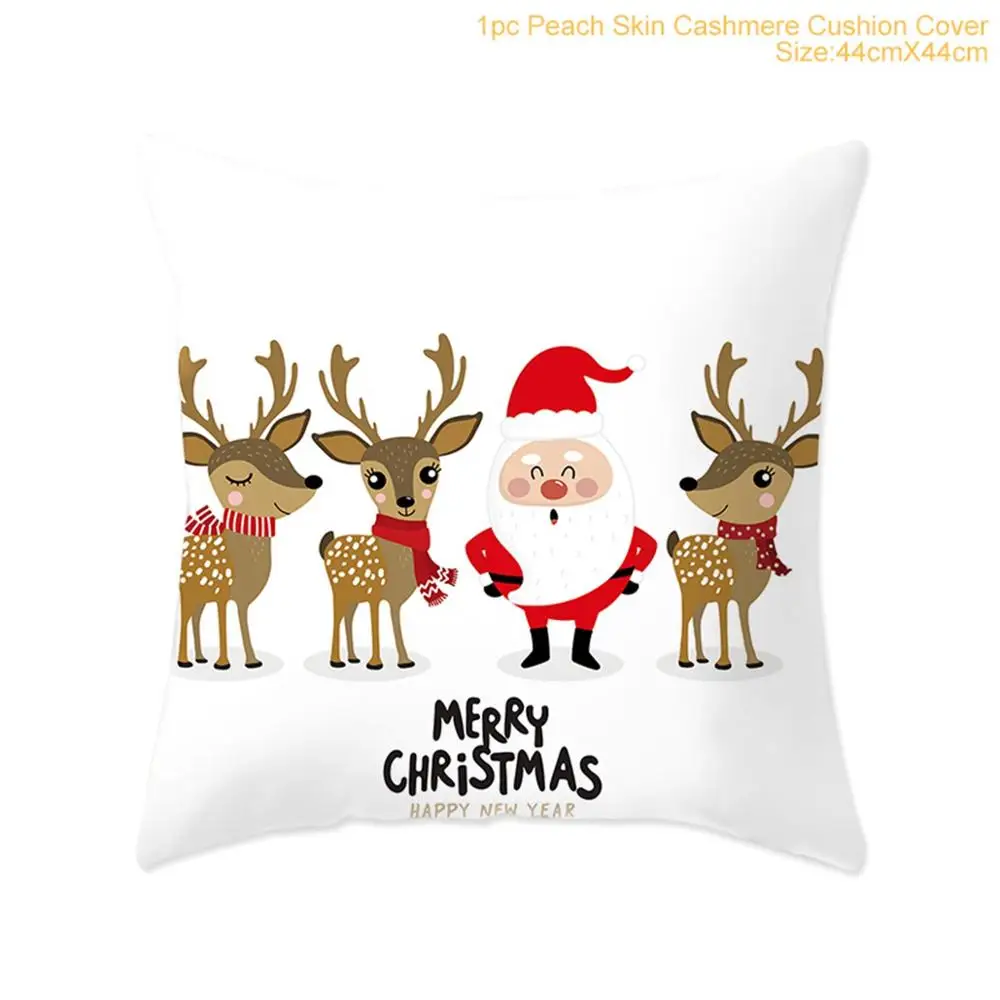 Xmas Pillowcase 21 Рождественская наволочка с орнаментом, Рождественское украшение для дома, Рождественская декорация, Noel Navidad,, новогодний подарок,, Рождественский натальный - Цвет: Xmas Pillowcase 21