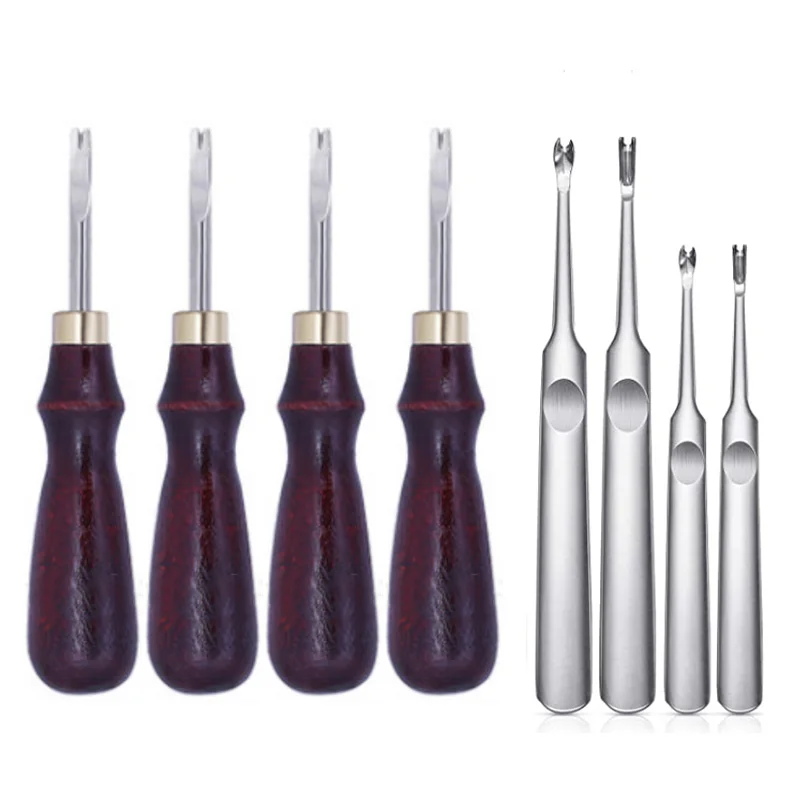 8 шт. кромки кожи для резки и кожаные склеивания ручных кожаных канавок