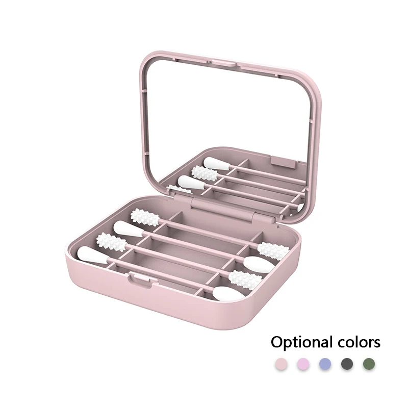 4 шт./кор. многоразовые ватные палочки для чистки ушей силиконовые моющиеся