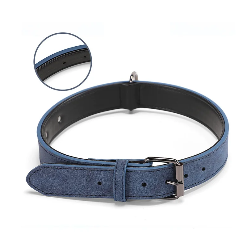 Регулируемый ошейник из натуральной кожи для собак удобный качественный прочный