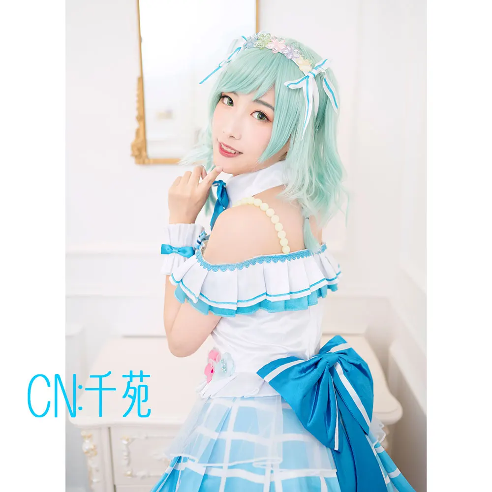 CGCOS Косплэй костюм Bang Dream! Пастельные * палитры МАРУЯМА осветить Hikawa Hina платья