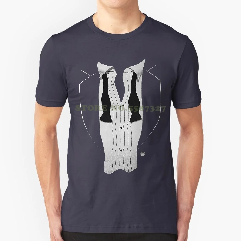 

Hot sale Hot Sale Super Fashion Big And Tall T Shirt Tuxedo Design Tux Wedding Groom Tall Shirts For Men