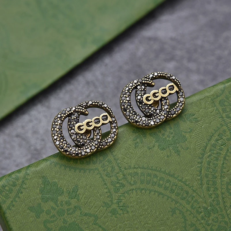 Оригинальные дизайнерские брендовые G Home винтажные элегантные серьги роскошные