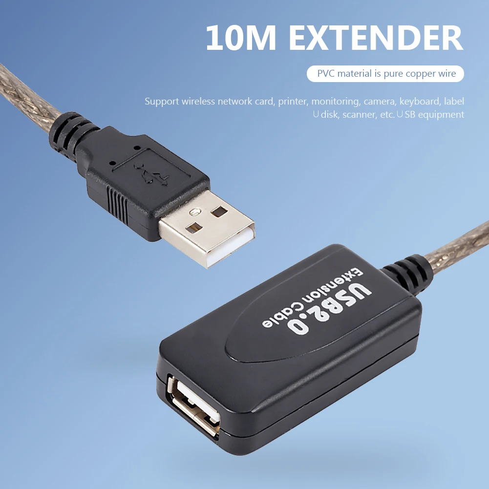 15 м/10 м/5 м USB 2 0 кабель-удлинитель высокого Скорость Мужской к женскому удлинитель
