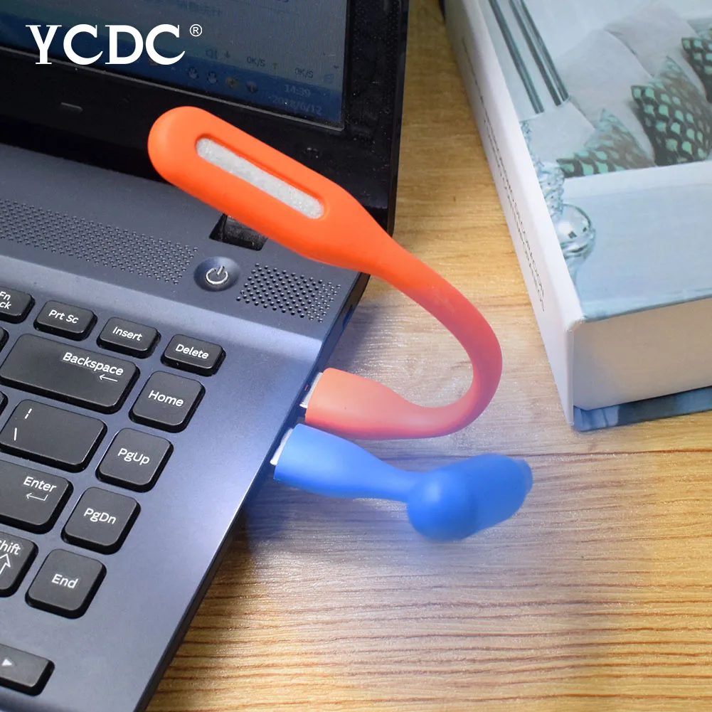 Гибкий цветной мини вентилятор охлаждения USB YCDC 5 В + пластиковый блок питания для