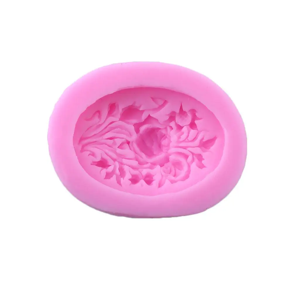 Силиконовые 3D Роза цветок плесень торт с помадной глазурью поделки из сахара