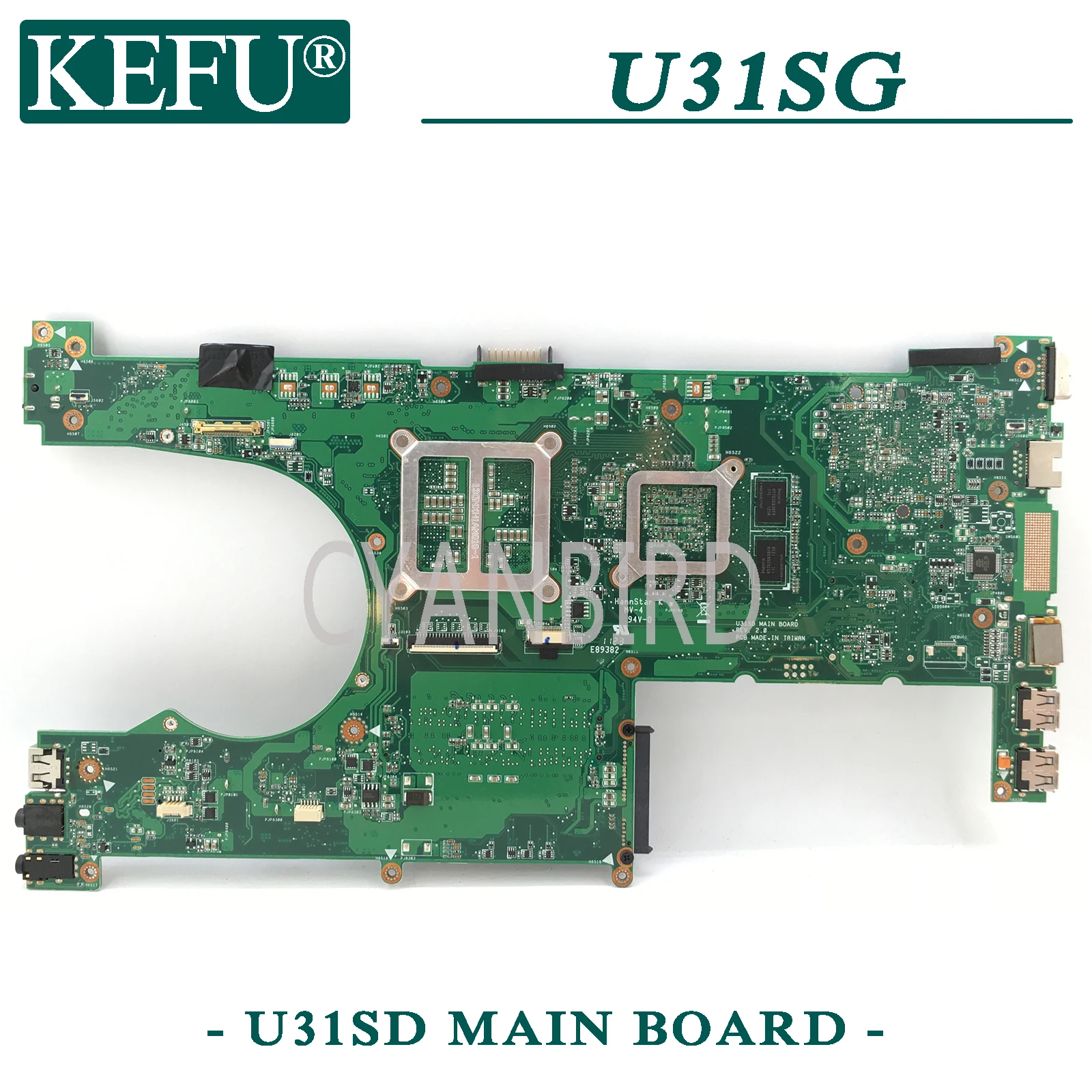 KEFU U31SD оригинальная материнская плата ASUS U31SG U31S с HM65 GT610M/GT520M для ноутбука |