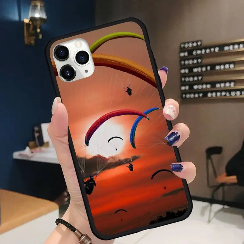 

landscape Sports Paragliders Phone Case for iPhone 11 12 pro XS MAX 8 7 6 6S Plus X 5S SE 2020 XR mini Funda