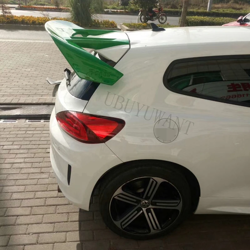 Для Volkswagen Scirocco Высокое качество ABS Материал грунтовка цвет автомобиля задняя крыша губы крыло спойлер для Volkswagen Scirocco 2010