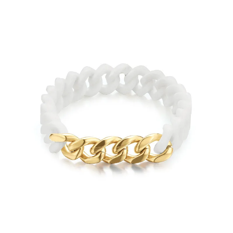 Мужской браслет из титановой стали, из нержавеющей стали