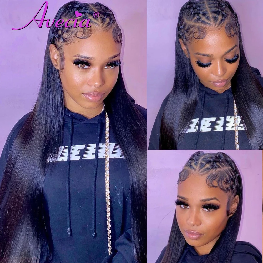 

Парик из натуральных человеческих волос на сетке спереди для женщин, парики из бразильских волос, HD прозрачные передние парики на сетке, пре...