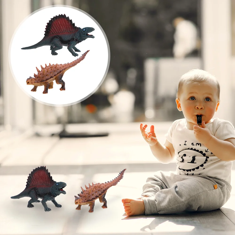 

2Pcs Model Toys Educational Lovely Animals Toys Gifts for Kids