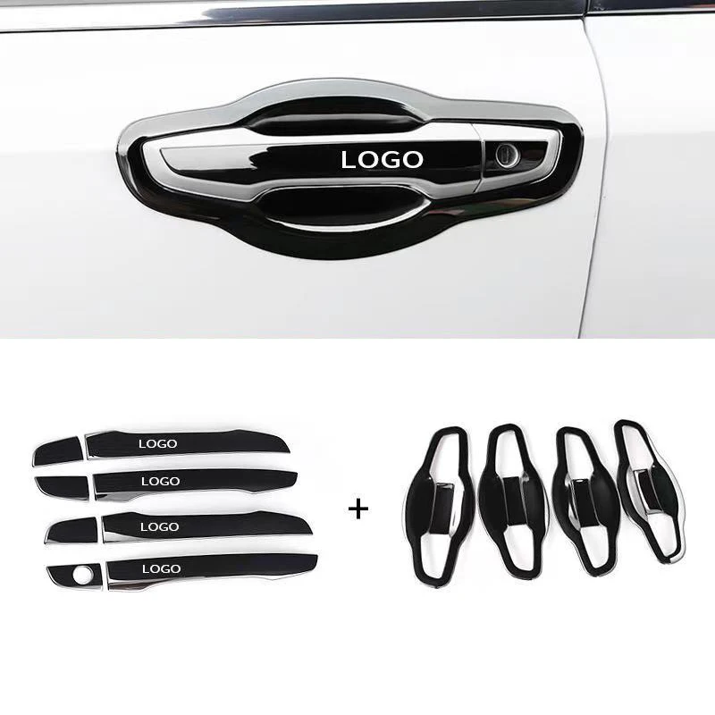 

1set Car Styling Stainless Steel Mirror Door Wrist Bowl Handle Protection Cover Stickers For Mazda Axela CX5 CX4 Atenza