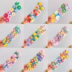 Резинки для волос женские, эластичные, 10 шт.компл.