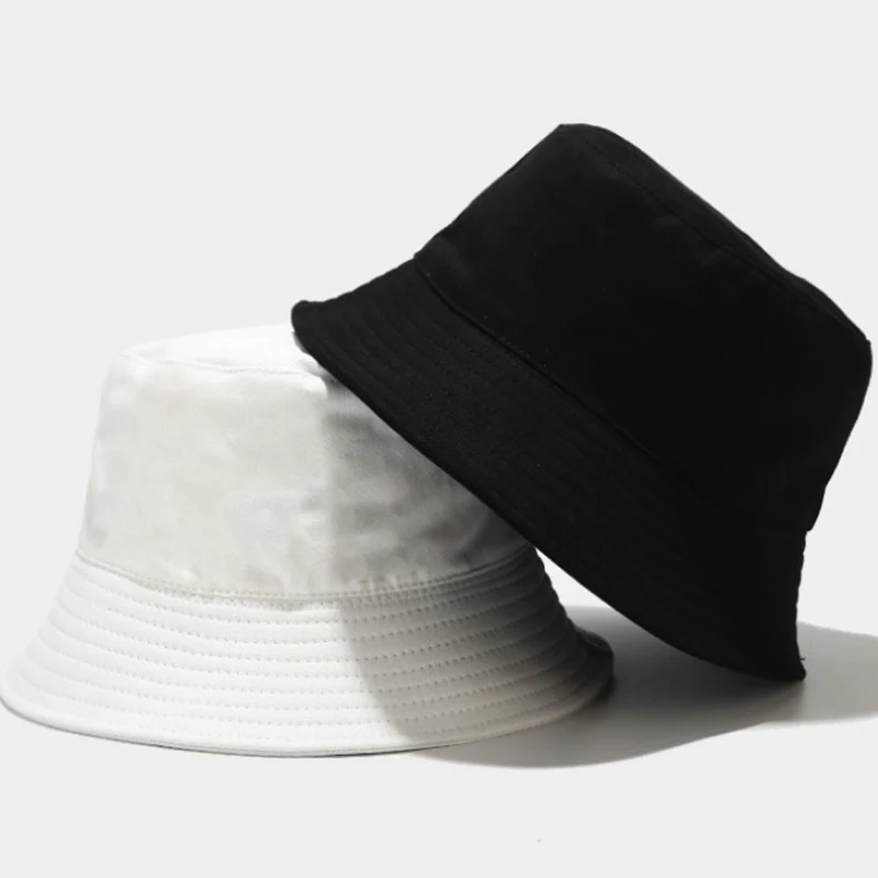 Панама двусторонняя для мужчин и женщин шапка рыбака шляпа от солнца черная