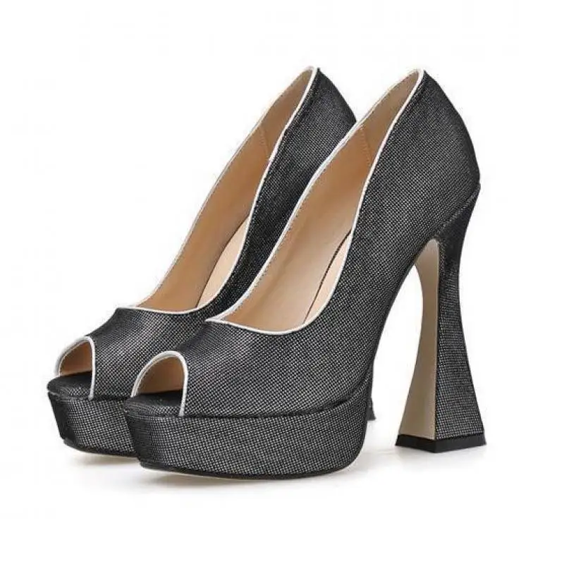 

Platform Peep Toe 13cm High Heel Shoes 2020 New Sexy Shoes Ladies Pumps Women Shoes Summer Footwear