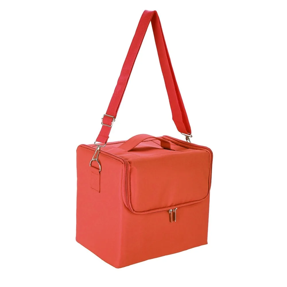 

Three Layers Professional Large Capacity Make Up Tattoo Storge Bag Portable Cosmetic Case Nylon Suitcase Tattoo Supplies Box