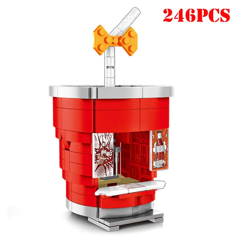 Конструктор вид на улице гамбургер мороженое пищевой магазин архитектура