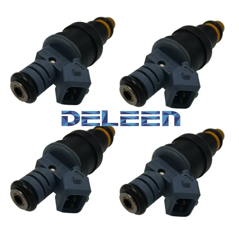 Топливный инжектор Deleen 4 шт. подходит для BMW 1987 1988 325 528e FJ519 2.7L 0280150703|Топливный