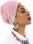 Эластичный тюрбан шапка одноцветная Цвет Для женщин платок капот внутренние хиджабы Кепки мусульманские головные обручи химиотерапия Рак выпадения волос тюрбан