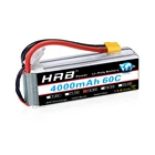 HRB 4S Lipo аккумулятор 14,8 в 4000 мАч 60C XT60 разъем для радиоуправляемого автомобиля Truggy грузовика мультиротора гексакоптера октакоптера самолета лодки