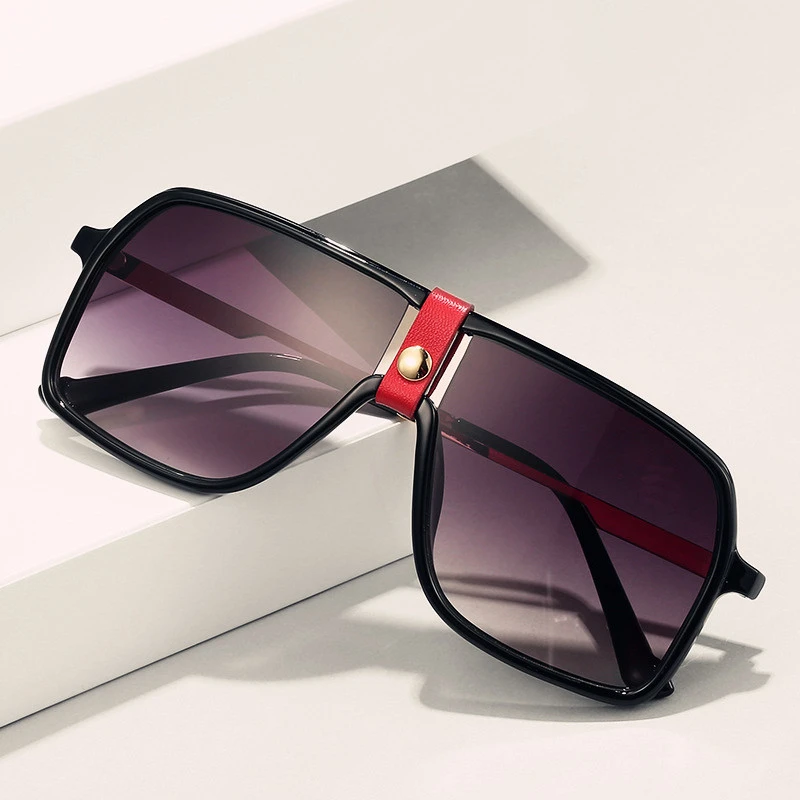 2020 Роскошные брендовые большие квадратные солнцезащитные очки для мужчин