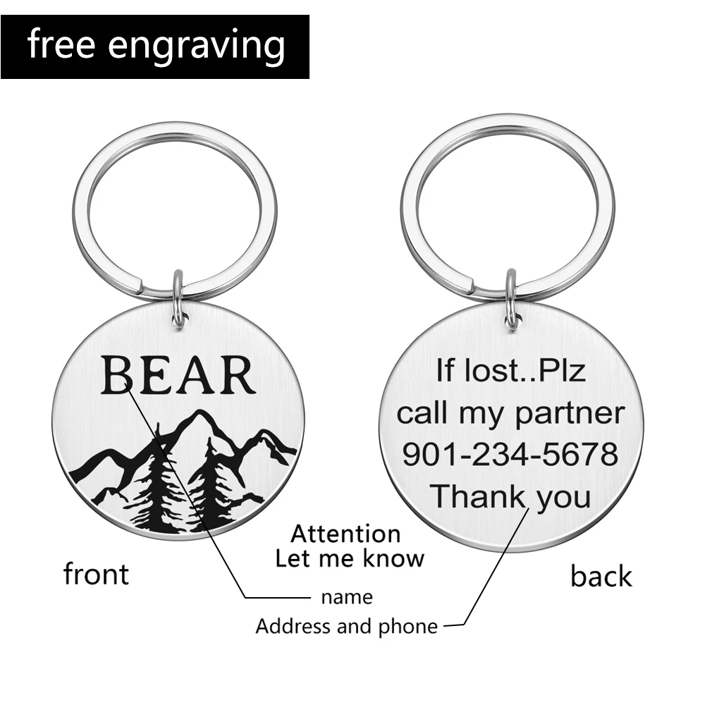 Бирка для собак на заказ двусторонняя гравировка защита от потери|ID бирки| |