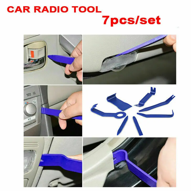 

Universal Panel Removal Open Pry Tools Kit Car Dash Door Radio Trim 7pcs Car Audio Interior Repair Tool